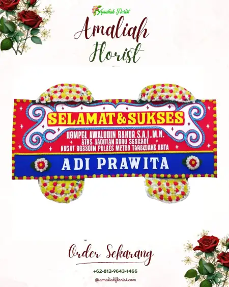Papan Bunga Ucapan Selamat Srowot